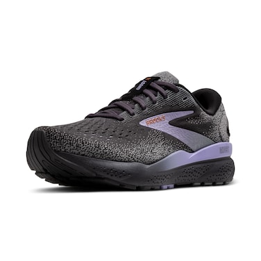 Brooks Women&rsquo;s Ghost 16 Neutral Running Shoe - Ebony/Lavender/Copper - 11 Medium