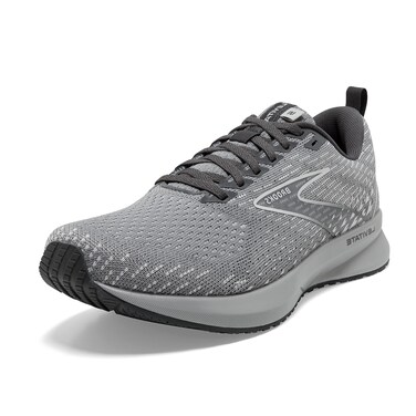 Brooks Women's Levitate 5 Neutral Running Shoe - Grey/Oyster/Blackened Pearl - 7.5 Medium