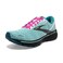 Brooks Women's Ghost 14 Neutral Running Shoe - White/Black/Blue Light - 5 Medium