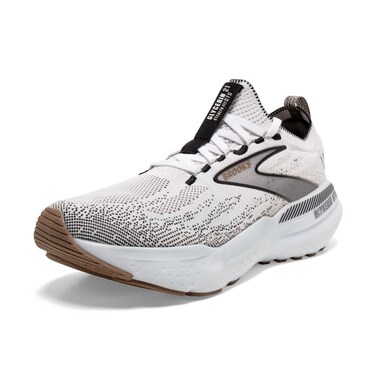 Brooks Women&rsquo;s Glycerin Stealthfit GTS 21 Supportive Running Shoe - White/Grey/Black - 10.5 Medium
