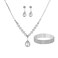 HIIXHC Prom Jewelry Sets for Women, Bride Rhinestone Necklace Earrings Set Prom Costume Jewelry Set for Women