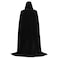 Etistta Halloween Velvet Witch Cloak Witches Costume Adults Hooded Capes Full Length Witch Cape for Women, Men (Black, M, 51.2"/130cm)