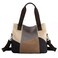 GOQUFOY Canvas Tote Bag for Women with Zipper Pockets Compartment Vintage Cute Large Crossbody Bags Trendy Purses Handbags Work Satchel Laptop Messenger Bag Crossover Teacher Shoulder Bag Everyday