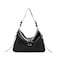 Steve Madden Alyssa-B Hobo with Buckle and Chain, Black