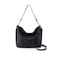 HOBO Pier Leather Shoulder Bag for Women, Convertible to Crossbody, Black