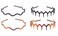 4 PCS Plastic Tooth Hair Comb Headband Hard Headbands Hair Band Toothed Headband Women Men Girls Hair Accessory (E#)