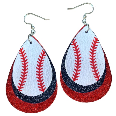 Love Baseball Layered Earrings Love Baseball Layered Earrings