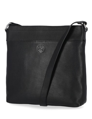 Timberland Large Leather Crossbody Purse Shoulder Bag, Black