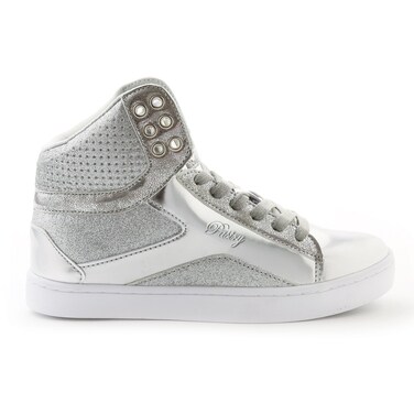 Pop Tart Glitter Women's Sneaker, Silver, 9
