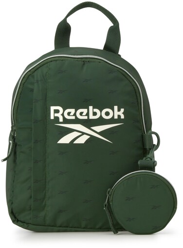 Reebok Women's Backpack - Lightweight Mini Essential Backpack - Small Casual Travel Bag for Women, Size One Size, Varsity Green