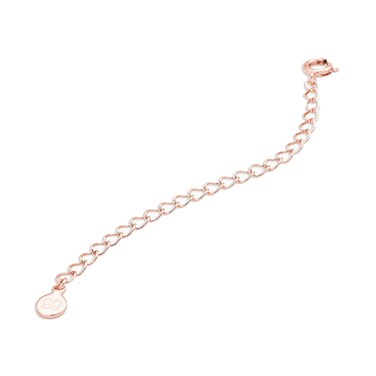 gorjana Women's 3 Inch Adjustable Necklace Extender, 18k Rose Gold Plated, Delicate Chain, Stacking and Layering