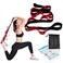 Stretching Strap with Loops, Leg Stretch Bands for Exercise, Yoga Strap for Physical Therapy, Fascia Stretcher Belt (Red)
