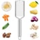 Handheld Cheese Grater, Cheese Zester Stainless Steel, Lemon Zester, Kitchen Vegetable Peeler, Food Zester Grater Slicer for Ginger Garlic Chocolate Fruits, Zester Grater with Handle