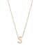 Kendra Scott Letter S Pendant Necklace for Women, Fashion Jewelry, 14k Gold-Plated Brass, Gold Metal, Letter S