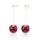 Cherry Earrings - Kakyoin Drop Earrings - Best Gifts For Women (Dark red)