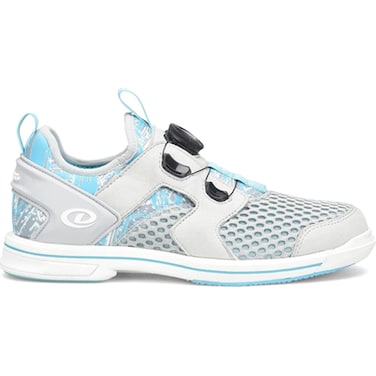 Dexter Womens Modern Bowling Shoes, Light Grey/Blue, 8.5 US