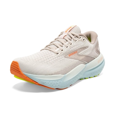 Brooks Women&rsquo;s Glycerin 21 Neutral Running Shoe - Coconut/Aqua/Autumn Sunset - 10 Medium