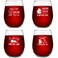 Funny Cat Stemless Wine Glasses Set of 4   Hilarious Cat Gift Idea for Women, Pet Owners and Wine Lovers   15 oz. Funny Cat Wine Glass with Cute Messages   Dishwasher Safe   Made in USA