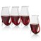 The Wine Savant Crystal Port and Dessert Wine Sippers, Dry Sherry, Cordial, Aperitif &amp; Nosing Copitas Tasting Glass - Dinner Drink Glassware Glasses   Set of 4-3 oz Sipper   -