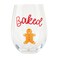Mud Pie Icon Wine Glass, Gingerbread, 16 oz