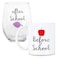 Funny Mugs, LOL Before School, After School Coffee Mug and Stemless Wine Glass Set - Gift for Teachers and Professors - 11 oz Coffee mug - 15 oz wine glass