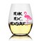 Perfectinsoy IDK IDC IDGAF Wine Glass, Flamingo Wine Glass, Funny Sarcastic Novelty Gift for Women, Sister, Friends, Coworkers, Boss, Employee, Birthday Gifts for Flamingo Lovers Mom, Sister, BFF