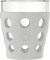 Lifefactory 10-Ounce Beverage Glasses with Protective Silicone Sleeves, 4 Count (Pack of 1), Stone Gray