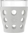 Lifefactory 10-Ounce Beverage Glasses with Protective Silicone Sleeves, 4 Count (Pack of 1), Stone Gray