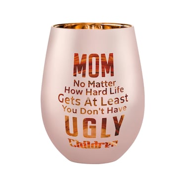 xilaxila Mom Gifts From Daughters Sons - Mom Wine Glass -Mothers Day Birthday Christmas Gifts for Mom - At Least You Don&acirc;&euro;&trade;t Have Ugly Children