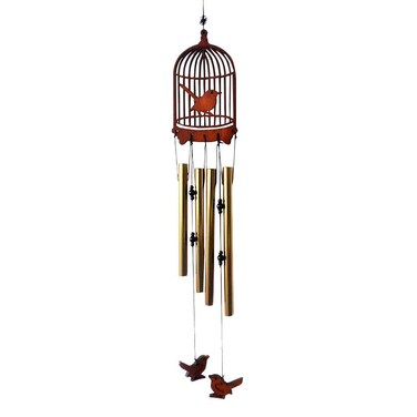Feng Shui Wind Chimes Metal Bird Windchime Outdoor Hanging Decoration Good Luck Craft Gift Windchime Home Decor W3912
