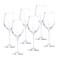 Barski Goblet - White Wine Glass -Crystal Glass - Water Glass - White Stem - Stemmed Glasses - Set of 6 Goblets - 14 oz Made in Europe