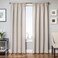 Softline Home Fashions 924BKL925RPPU96 Bessemer Single Curtain Panel, Linen