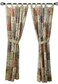 Greenland Home Blooming Prairie Authentic Patchwork Curtain Panel Set, 84 x 84 inches, Includes Two (2) 42 W x 84 L Panels