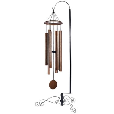HOHIYA 59 Inch Wind Chime Stand Hanger Holder for Hummingbird Feeder Lantern Hanging Plant Basket Black Max Loading 10 Lbs Pole Diameter is 1 inch Taiwan Made