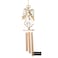 24K Gold Plated Crystal Studded Guardian Angel with Open Arms Wind Chime Ornament by Matashi