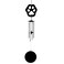 Jacob's Musical Silhouette Wind Chime, Paw Print