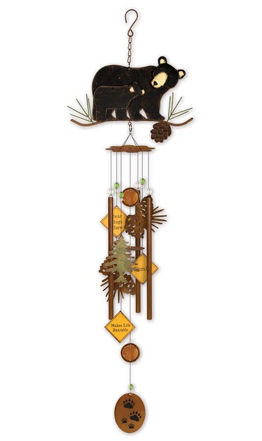 Sunset Vista Designs Babes Bear Wind Chime, 31.5