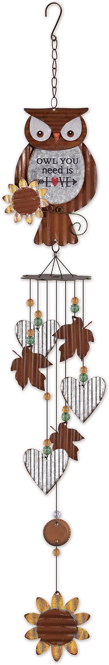 Sunset Vista Designs Owl Chime, 35.82-inch Length