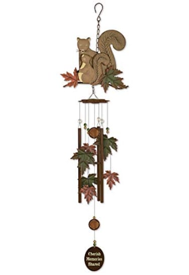 Sunset Vista Designs Babes Squirrel Wind Chime, 36
