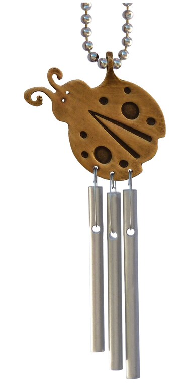 Jacob's Musical Car Charm, Ladybug, Mini Wind Chime