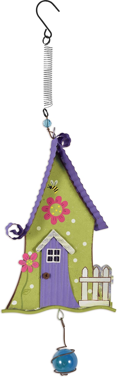 Sunset Vista Designs 93646 Gnome Collection-Hanging Garden Bouncy, Purple 16.5" x 4.75" x 1.2