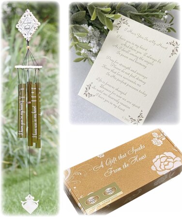 Memorial Windchimes for Loss of Loved One, Bereavement Gift for Outside Memorial, Remembrance Wind Chimes for Loss of Father, Husband, Mother, Wife, Friend, Coworker