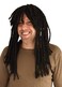 HandinHandCreations Dreadlocks Wig Hippie Beach Bum Reggae Rasta Man Black Dreads Costume Handmade - One Size Fits All