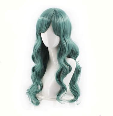 23.6" Women's Long Green Cosplay Wig for Move Fiber Hair Wig