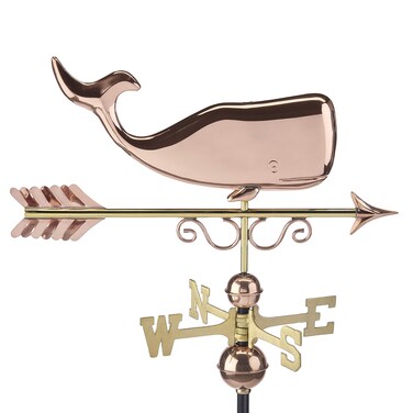 Good Directions 1976P Save The Whales Weathervane, Pure Copper