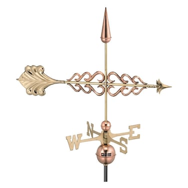 Good Directions Smithsonian Arrow Weathervane, Pure Copper