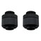 CZQC Black PC Water Cooling System Soft Tube Connector 2PCS G1/4" to 3/8" ID, 1/2" OD Compression Fitting for Soft Tubing