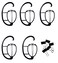 laiyuemei 5 Packs Black Wig Stand - Sturdy and Durable, Approximately 15.35 x 10.24 Inches / 39 x 26 cm Wig Stand