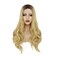 Yina Blonde Wig with Dark Roots Natural Looking Long Wavy Synthetic Ombre Wigs for Women Heat Resistant Fiber Party Holidays Daily Use Christmas Halloween Hair 26 Inches