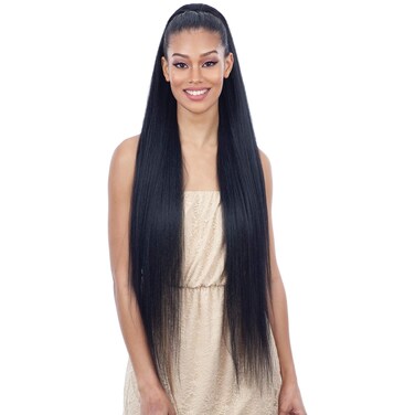 Equal FreeTress LONG YAKY STRAIGHT 38 (1 Jet Black) Synthetic Drawstring Ponytail